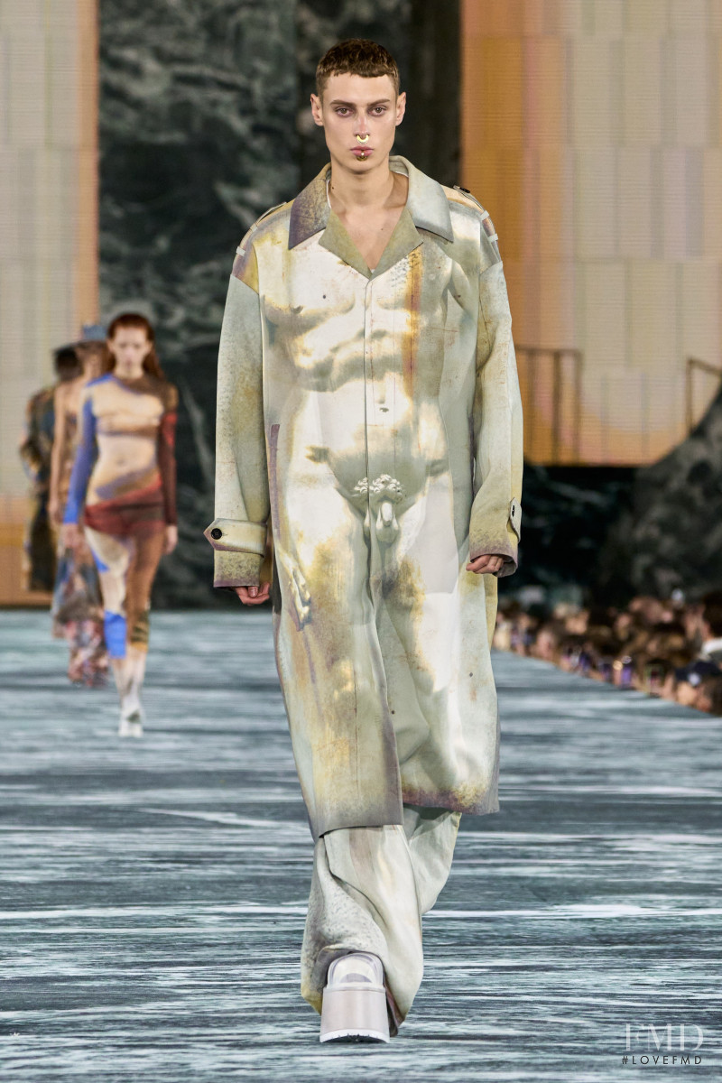 Callum Heslop featured in  the Balmain fashion show for Spring/Summer 2023