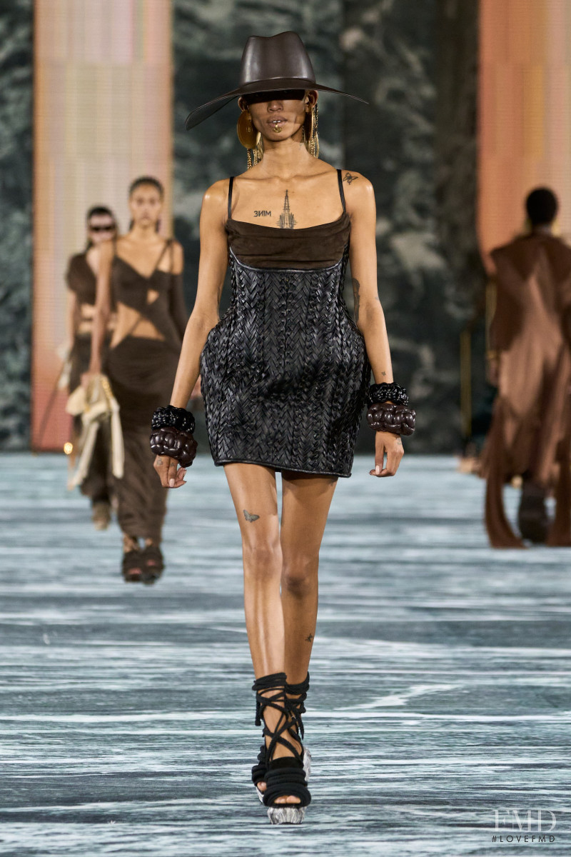 Adesuwa Aighewi featured in  the Balmain fashion show for Spring/Summer 2023