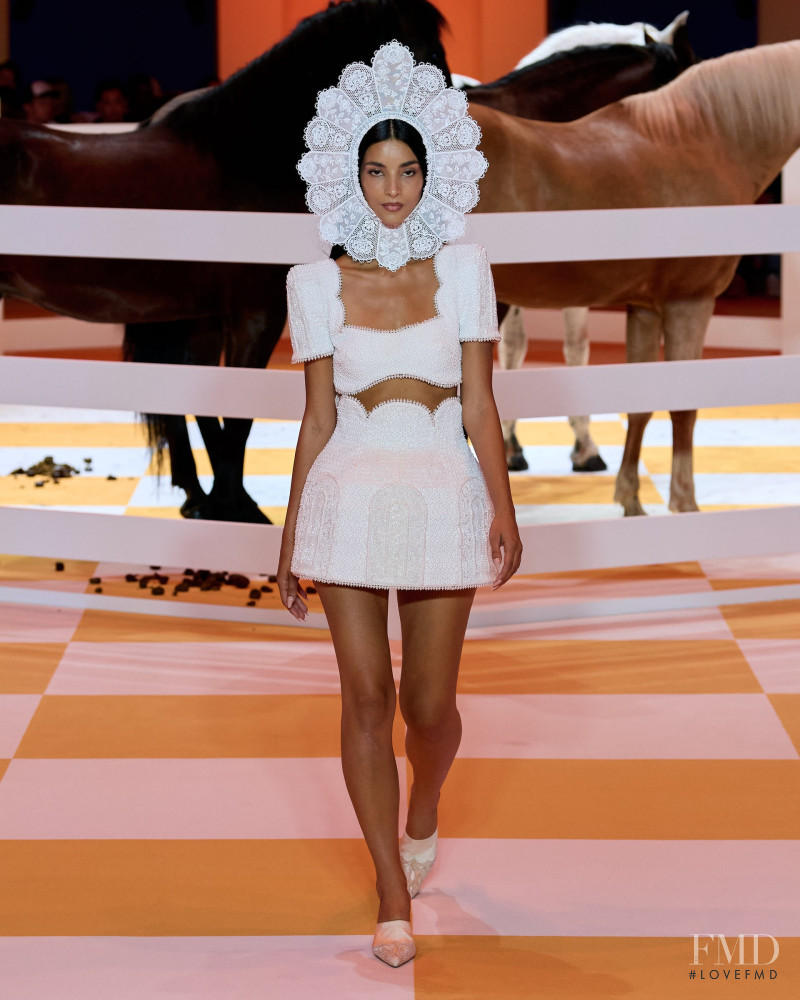 Tindi Mar featured in  the Casablanca fashion show for Spring/Summer 2023