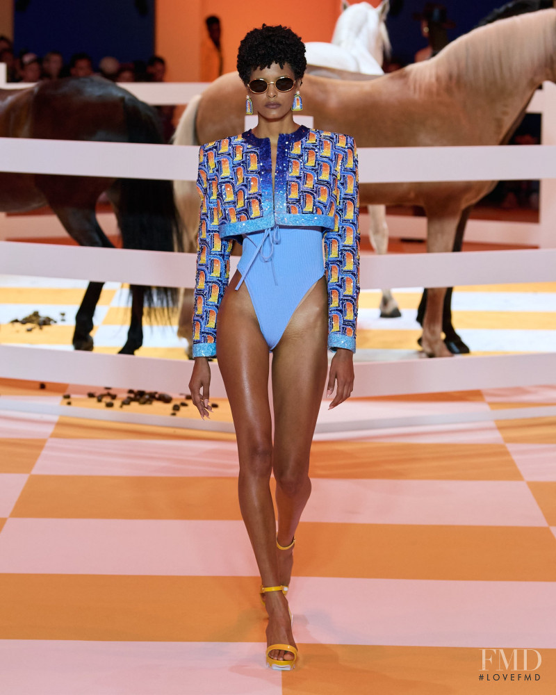 Laiza de Moura featured in  the Casablanca fashion show for Spring/Summer 2023