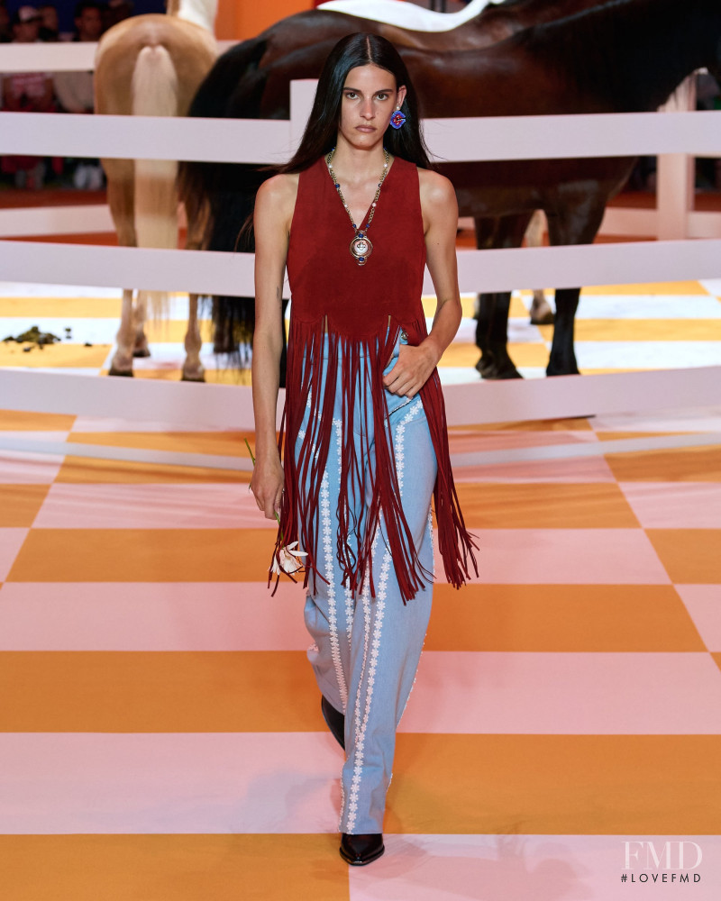 Cyrielle Lalande featured in  the Casablanca fashion show for Spring/Summer 2023