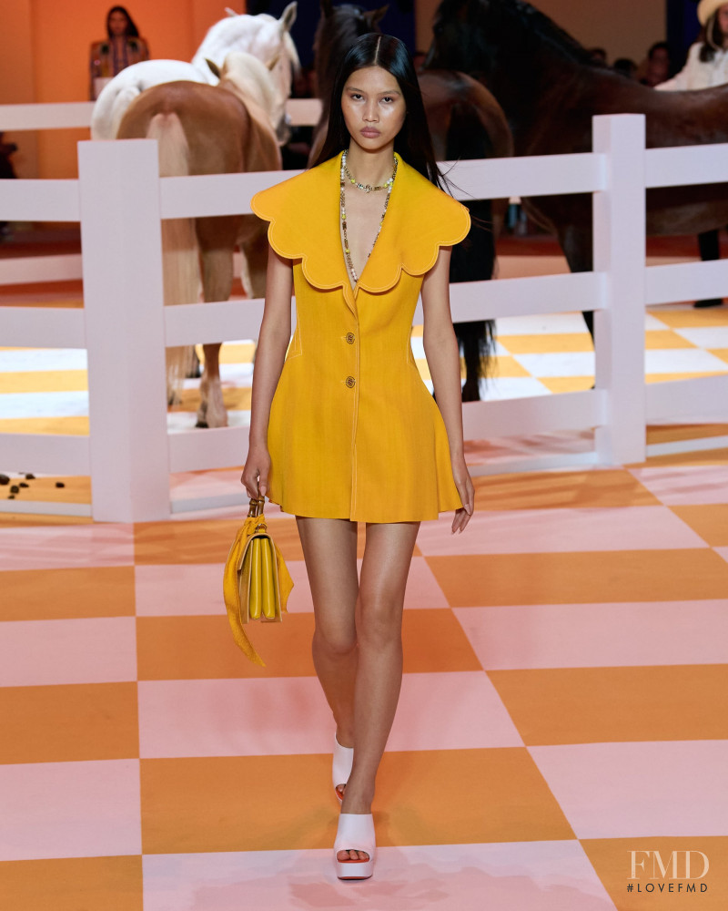 Jinrong Huang featured in  the Casablanca fashion show for Spring/Summer 2023