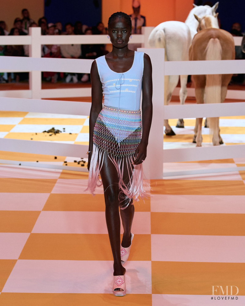 Adit Priscilla featured in  the Casablanca fashion show for Spring/Summer 2023