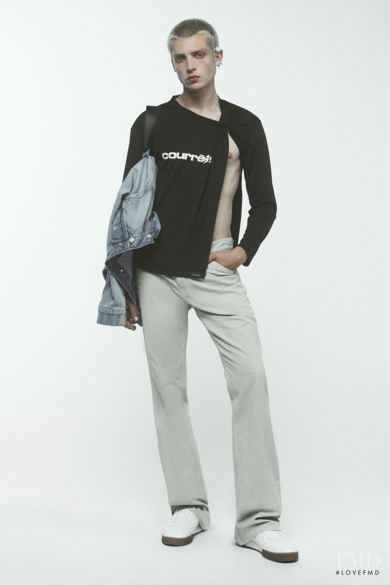 Tom Rey featured in  the André Courrèges lookbook for Spring/Summer 2023