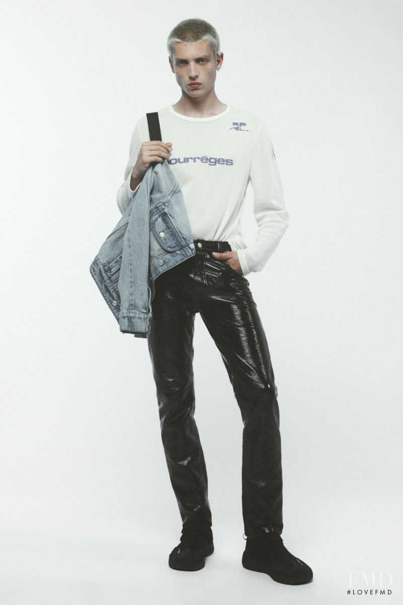 Tom Rey featured in  the André Courrèges lookbook for Spring/Summer 2023