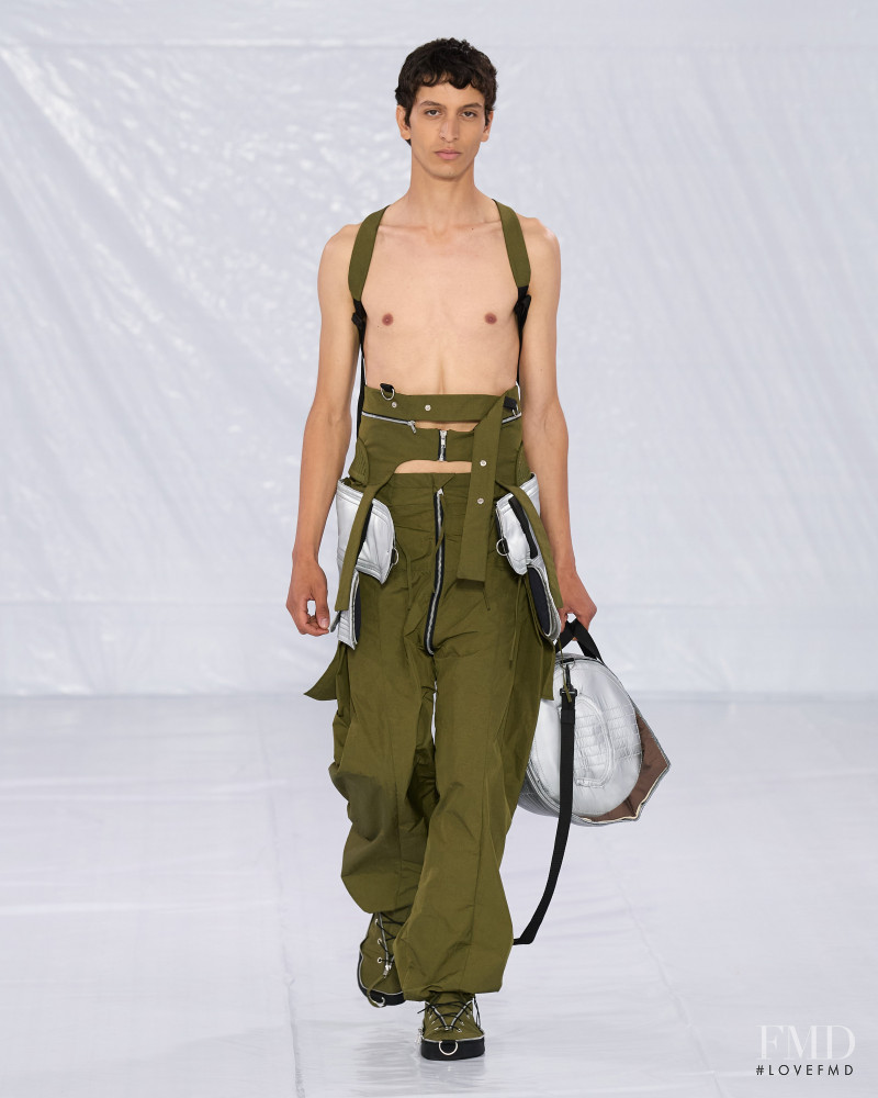 Takfarines Bengana featured in  the Craig Green fashion show for Spring/Summer 2023