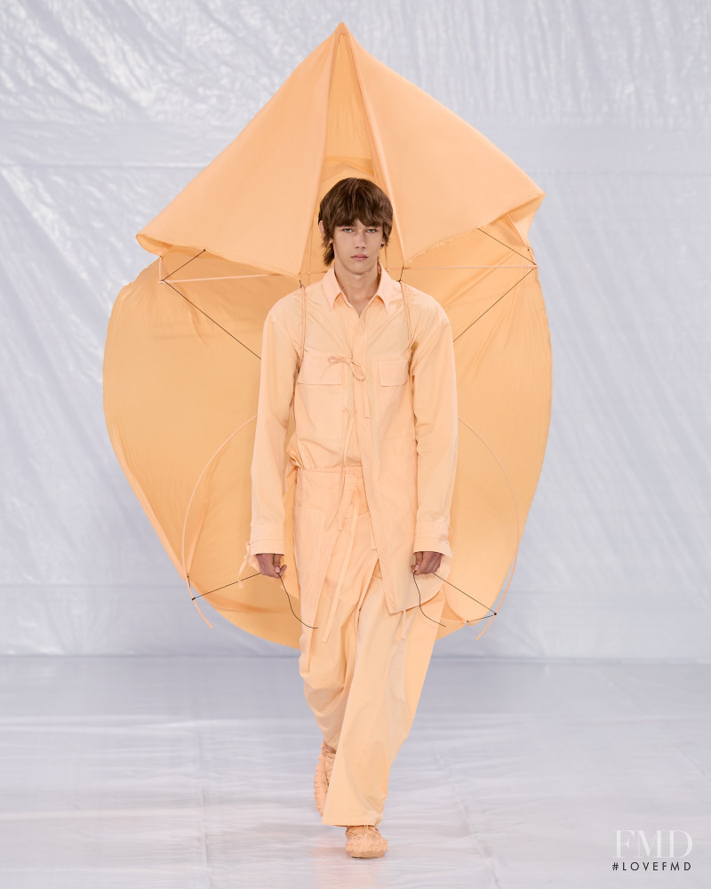 Jan Krivdic featured in  the Craig Green fashion show for Spring/Summer 2023