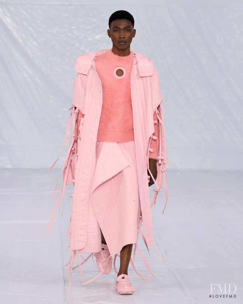 Nelson Ogah featured in  the Craig Green fashion show for Spring/Summer 2023
