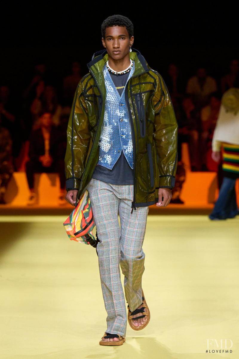 Joshua Seth featured in  the DSquared2 fashion show for Spring/Summer 2023