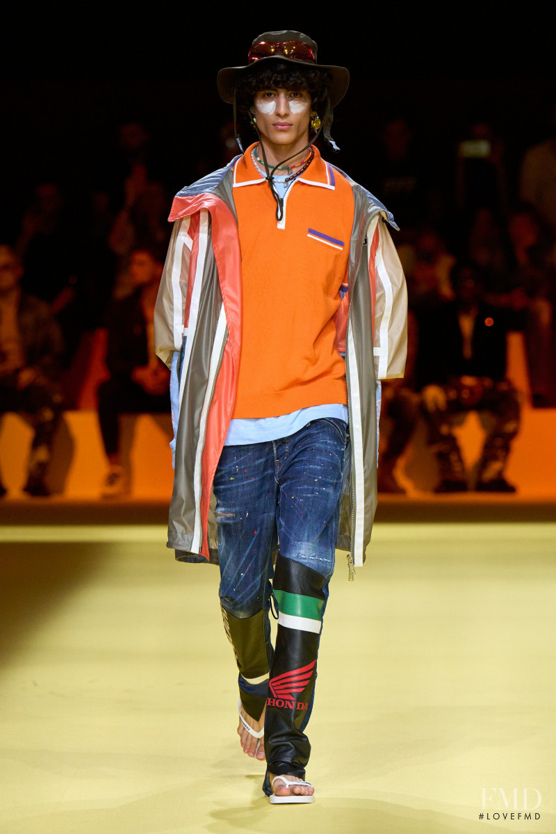 Yoesry Detre featured in  the DSquared2 fashion show for Spring/Summer 2023