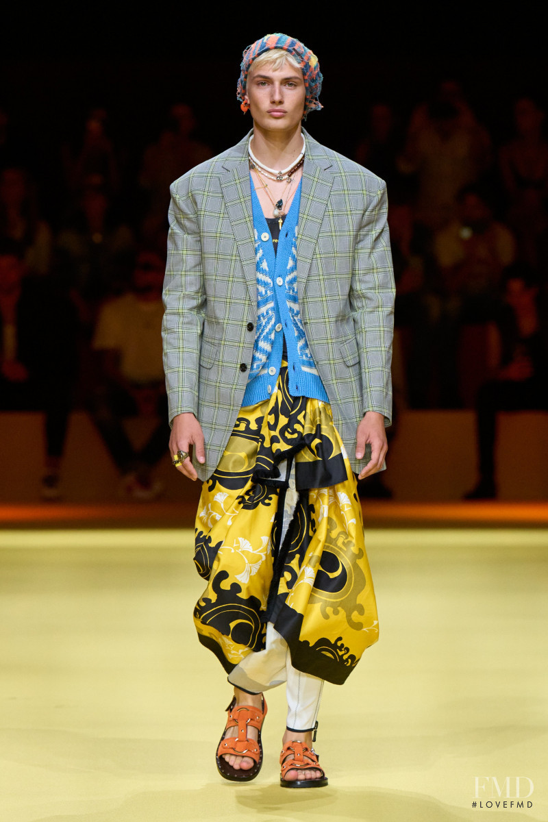 Thatcher Thornton featured in  the DSquared2 fashion show for Spring/Summer 2023