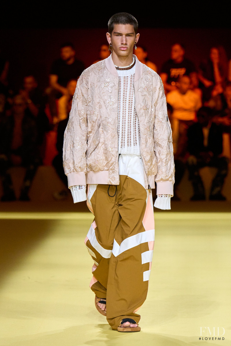 Luka Tesic featured in  the DSquared2 fashion show for Spring/Summer 2023