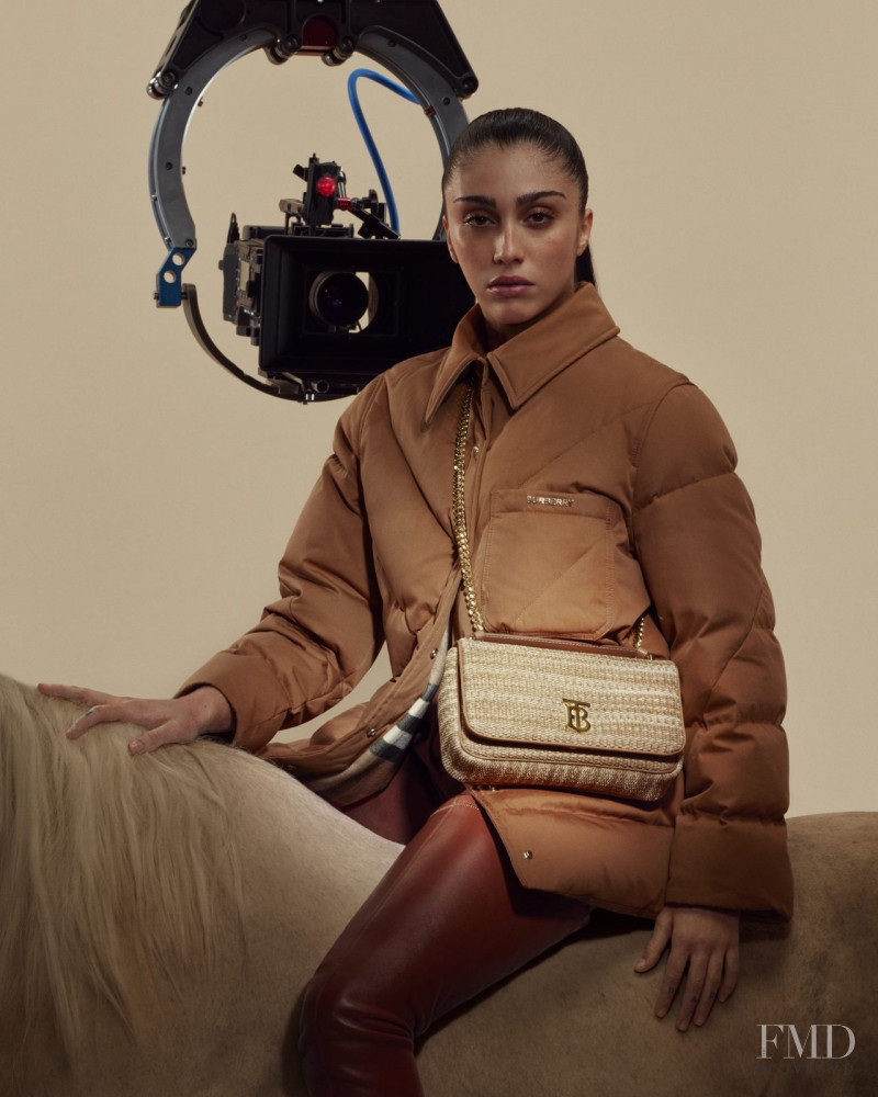 Lourdes Maria Ciccone Leon featured in  the Burberry Lola Bag advertisement for Spring 2022