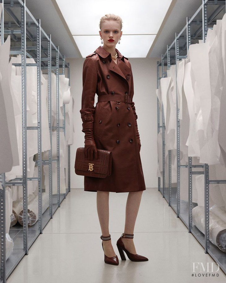 Hannah Motler featured in  the Burberry Trench advertisement for Spring/Summer 2020