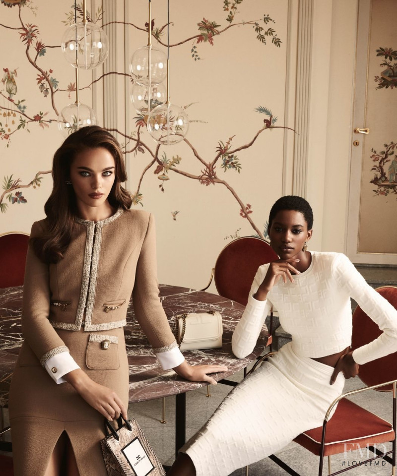 Jena Goldsack featured in  the Elisabetta Franchi advertisement for Autumn/Winter 2021