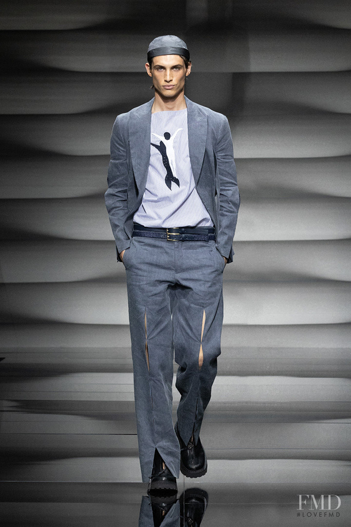 Unai Bartra featured in  the Emporio Armani fashion show for Spring/Summer 2023