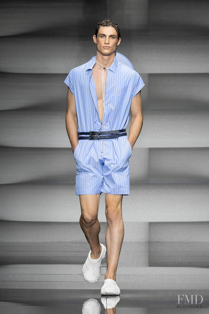 Unai Bartra featured in  the Emporio Armani fashion show for Spring/Summer 2023