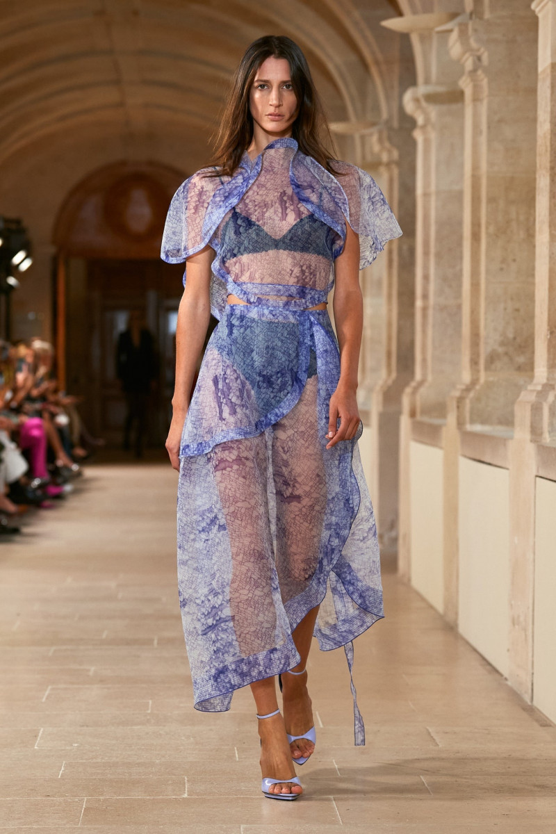 Rachel Marx featured in  the Victoria Beckham fashion show for Spring/Summer 2023