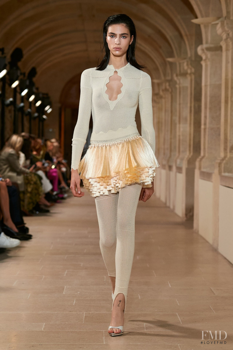 Loli Bahia featured in  the Victoria Beckham fashion show for Spring/Summer 2023