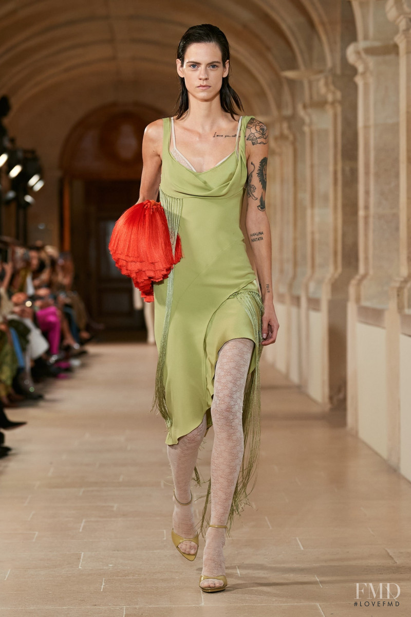 Miriam Sanchez featured in  the Victoria Beckham fashion show for Spring/Summer 2023