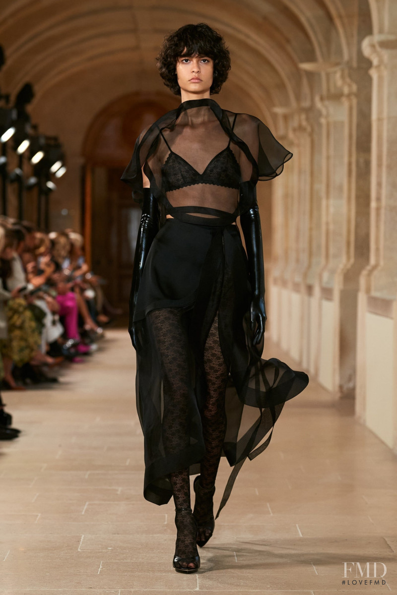 Sophia Lisboa featured in  the Victoria Beckham fashion show for Spring/Summer 2023