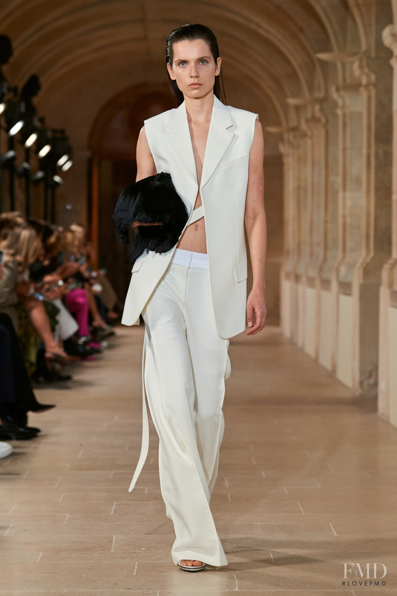 Maja Palovsnik featured in  the Victoria Beckham fashion show for Spring/Summer 2023