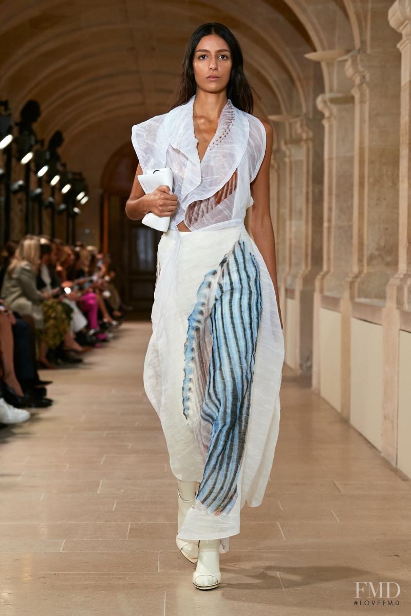 Nora Attal featured in  the Victoria Beckham fashion show for Spring/Summer 2023