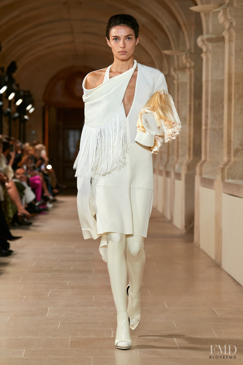 Marilou Hanriot featured in  the Victoria Beckham fashion show for Spring/Summer 2023