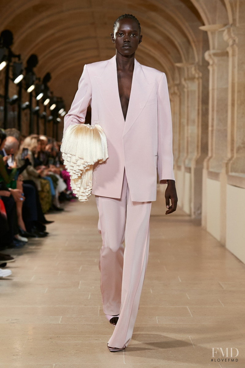 Alaato Jazyper featured in  the Victoria Beckham fashion show for Spring/Summer 2023