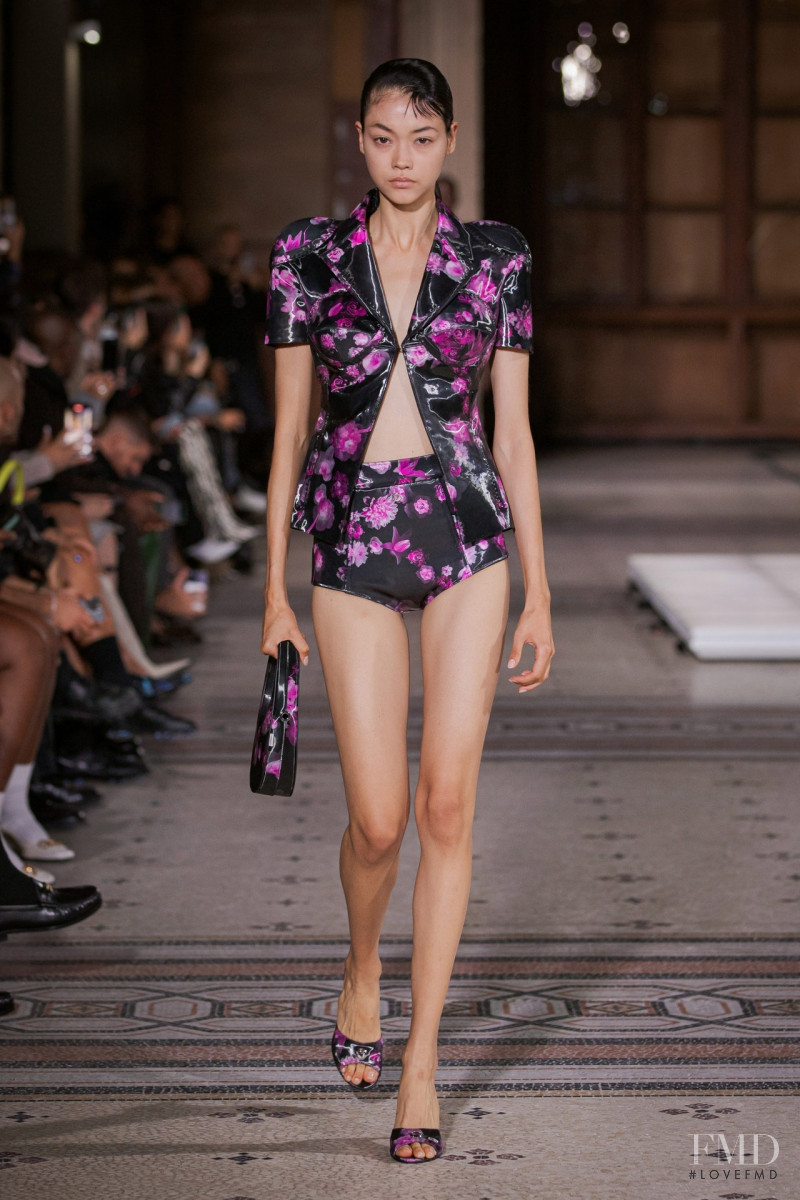 Mika Schneider featured in  the Coperni fashion show for Spring/Summer 2023