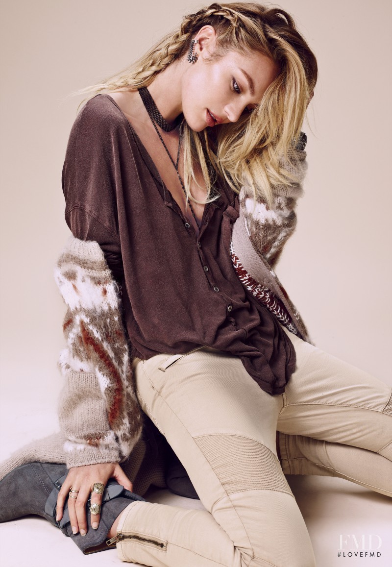 Candice Swanepoel featured in  the Free People lookbook for Fall 2014