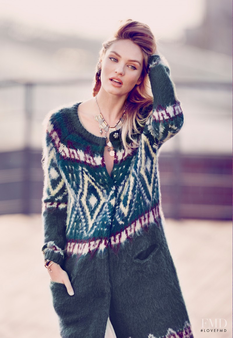 Candice Swanepoel featured in  the Free People lookbook for Fall 2014