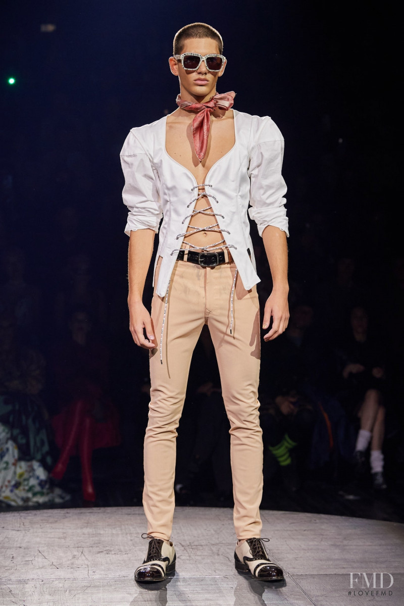 Luka Tesic featured in  the Vivienne Westwood fashion show for Spring/Summer 2023