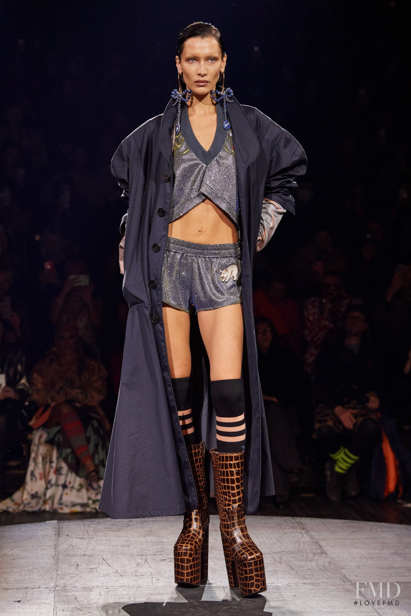 Bella Hadid featured in  the Vivienne Westwood fashion show for Spring/Summer 2023