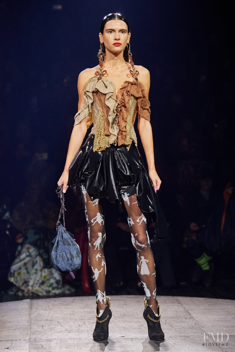 Iana Godnia featured in  the Vivienne Westwood fashion show for Spring/Summer 2023
