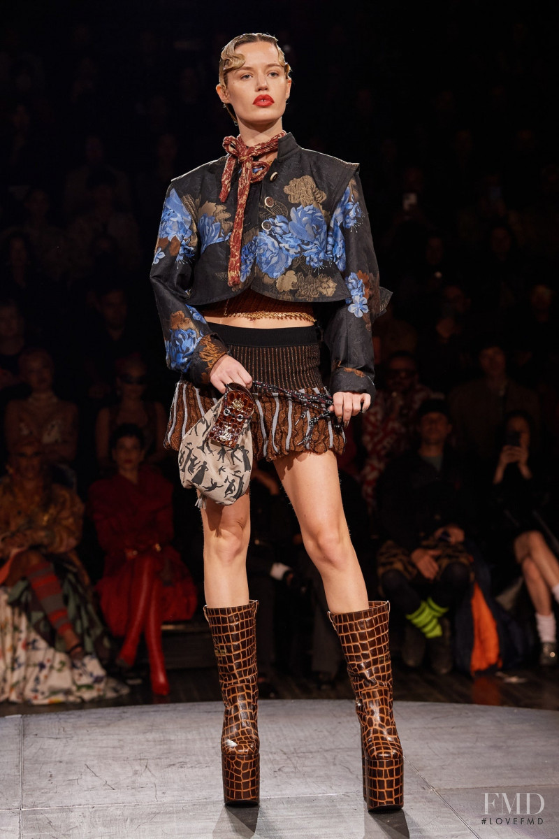 Georgia May Jagger featured in  the Vivienne Westwood fashion show for Spring/Summer 2023