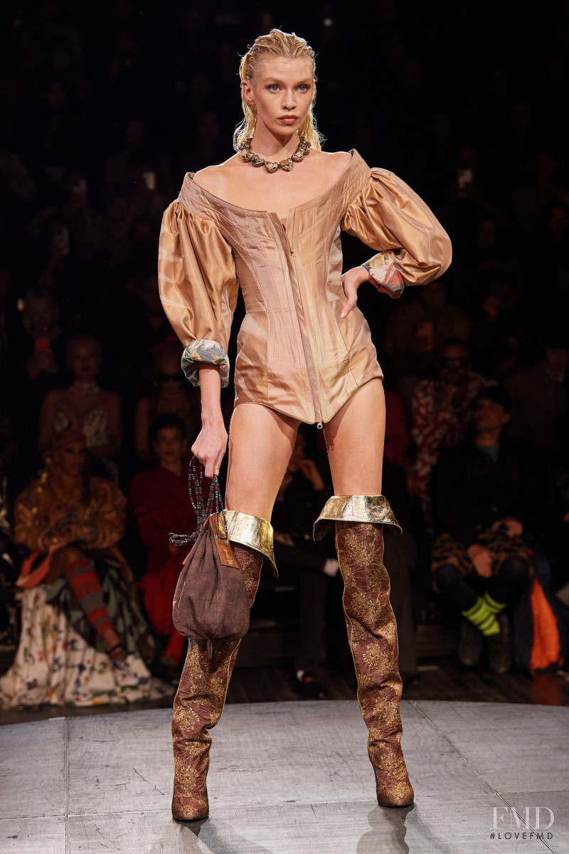 Stella Maxwell featured in  the Vivienne Westwood fashion show for Spring/Summer 2023