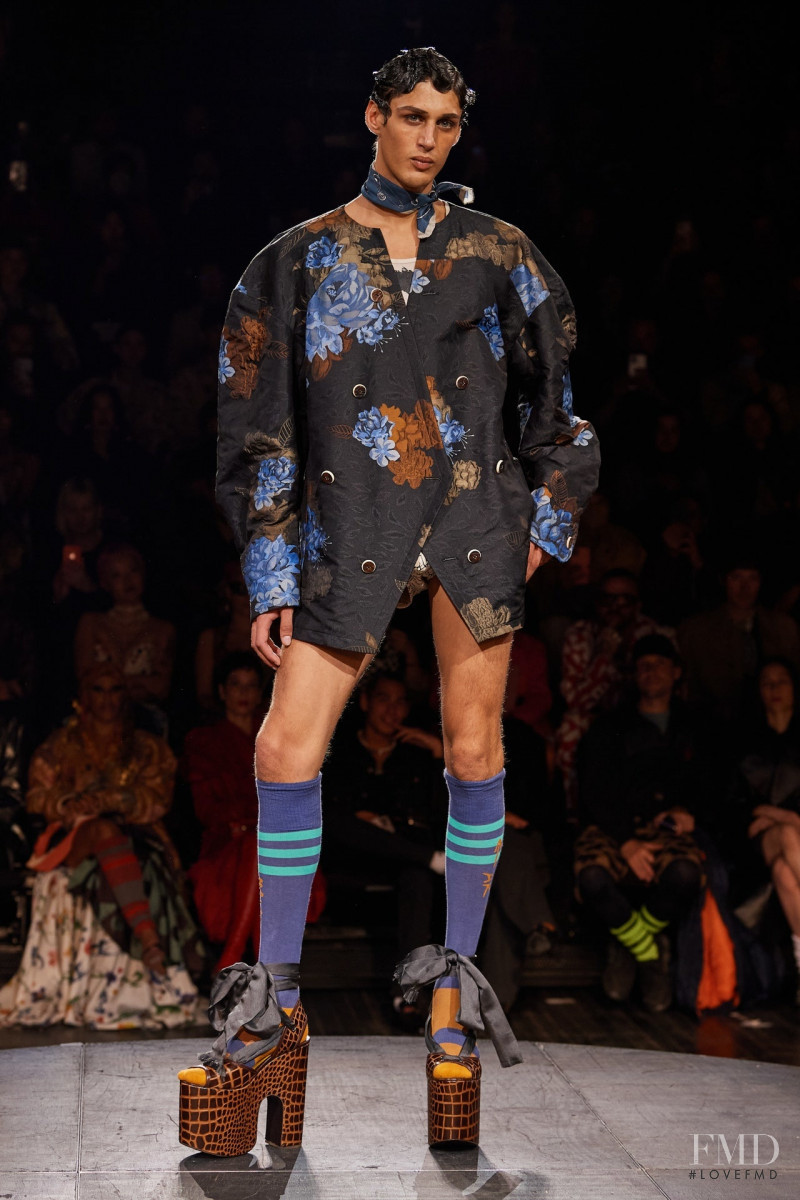 Kiran Farebrother featured in  the Vivienne Westwood fashion show for Spring/Summer 2023