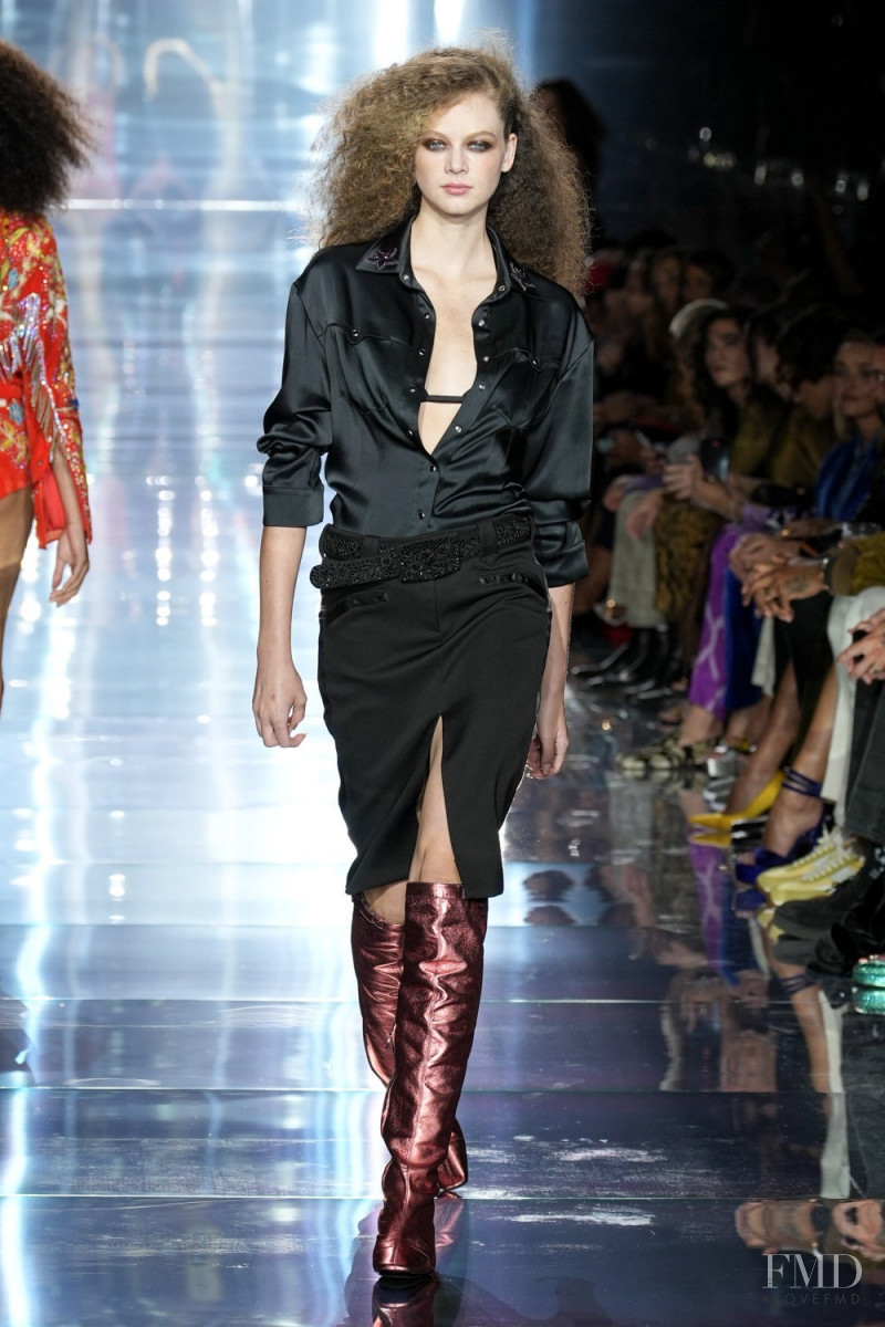 Erica Snyder featured in  the Tom Ford fashion show for Spring/Summer 2023