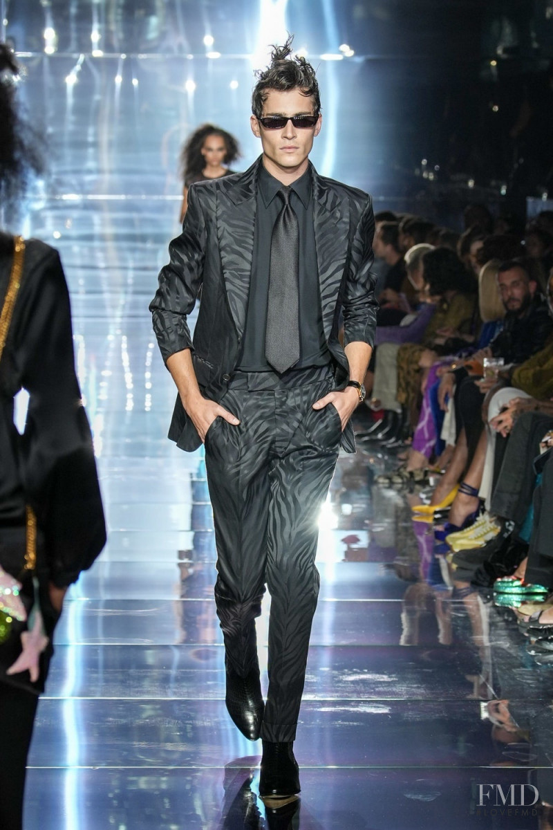 Liam Kelly featured in  the Tom Ford fashion show for Spring/Summer 2023