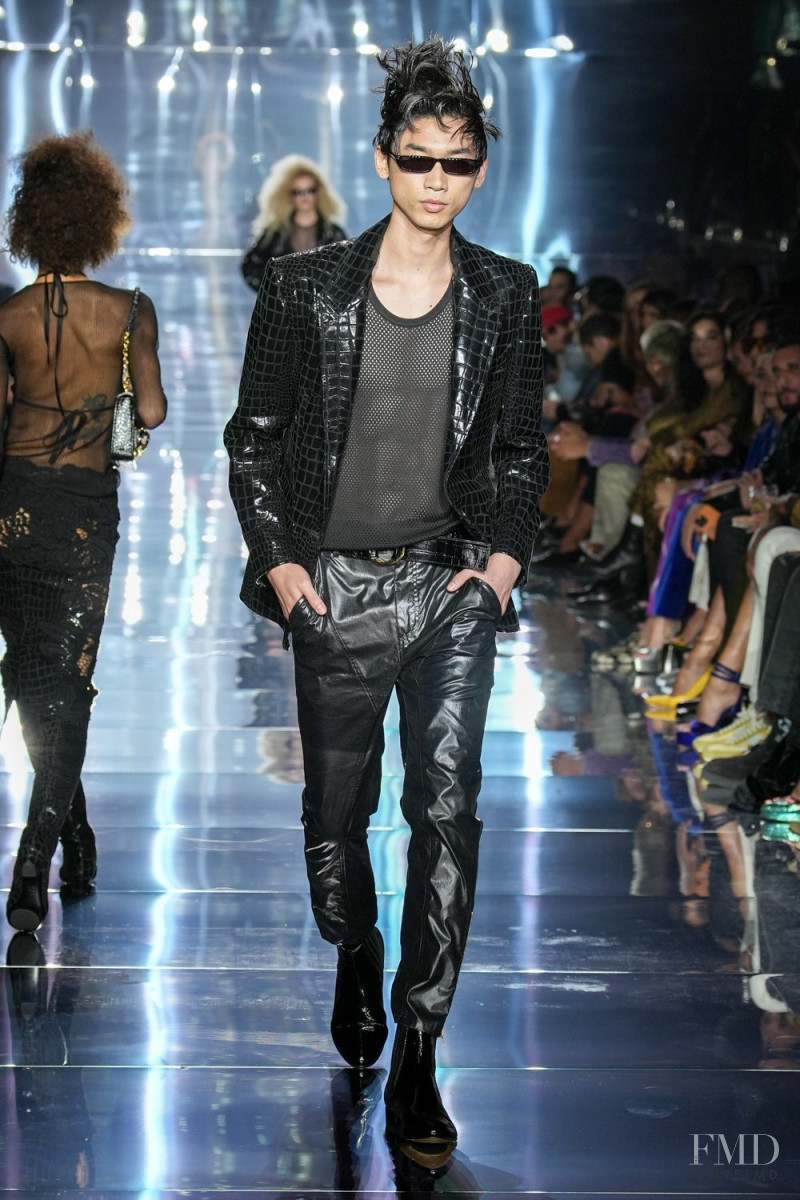 Hidetatsu Takeuchi featured in  the Tom Ford fashion show for Spring/Summer 2023