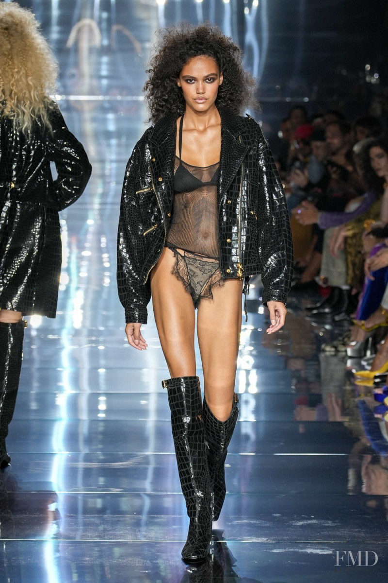 Haylee Stokes featured in  the Tom Ford fashion show for Spring/Summer 2023