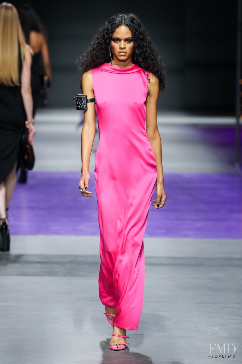 Mika Santos featured in  the Versace fashion show for Spring/Summer 2023