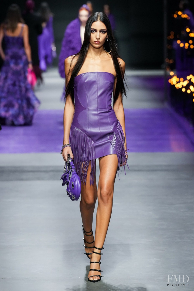 Nora Attal featured in  the Versace fashion show for Spring/Summer 2023