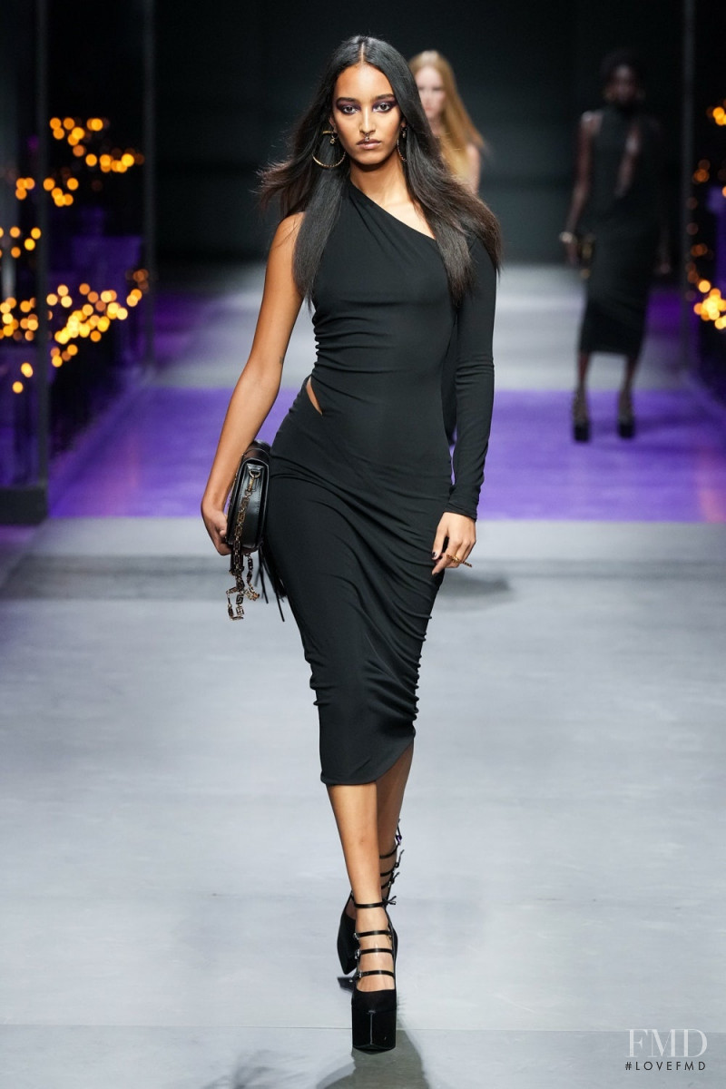 Mona Tougaard featured in  the Versace fashion show for Spring/Summer 2023