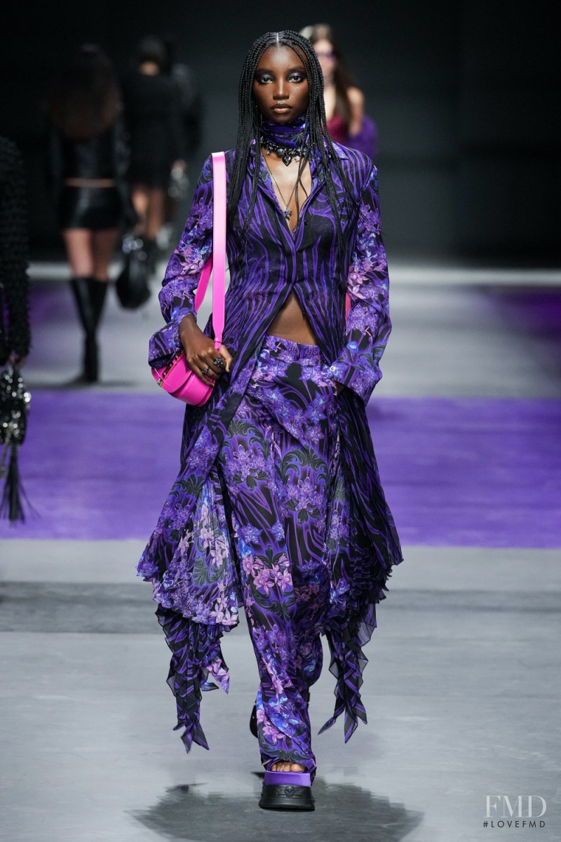 Assa Baradji featured in  the Versace fashion show for Spring/Summer 2023