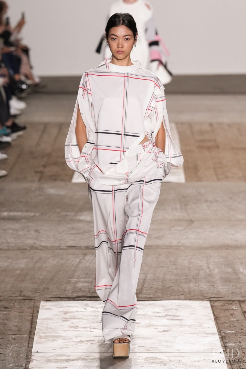 Mika Schneider featured in  the Ports 1961 fashion show for Spring/Summer 2023