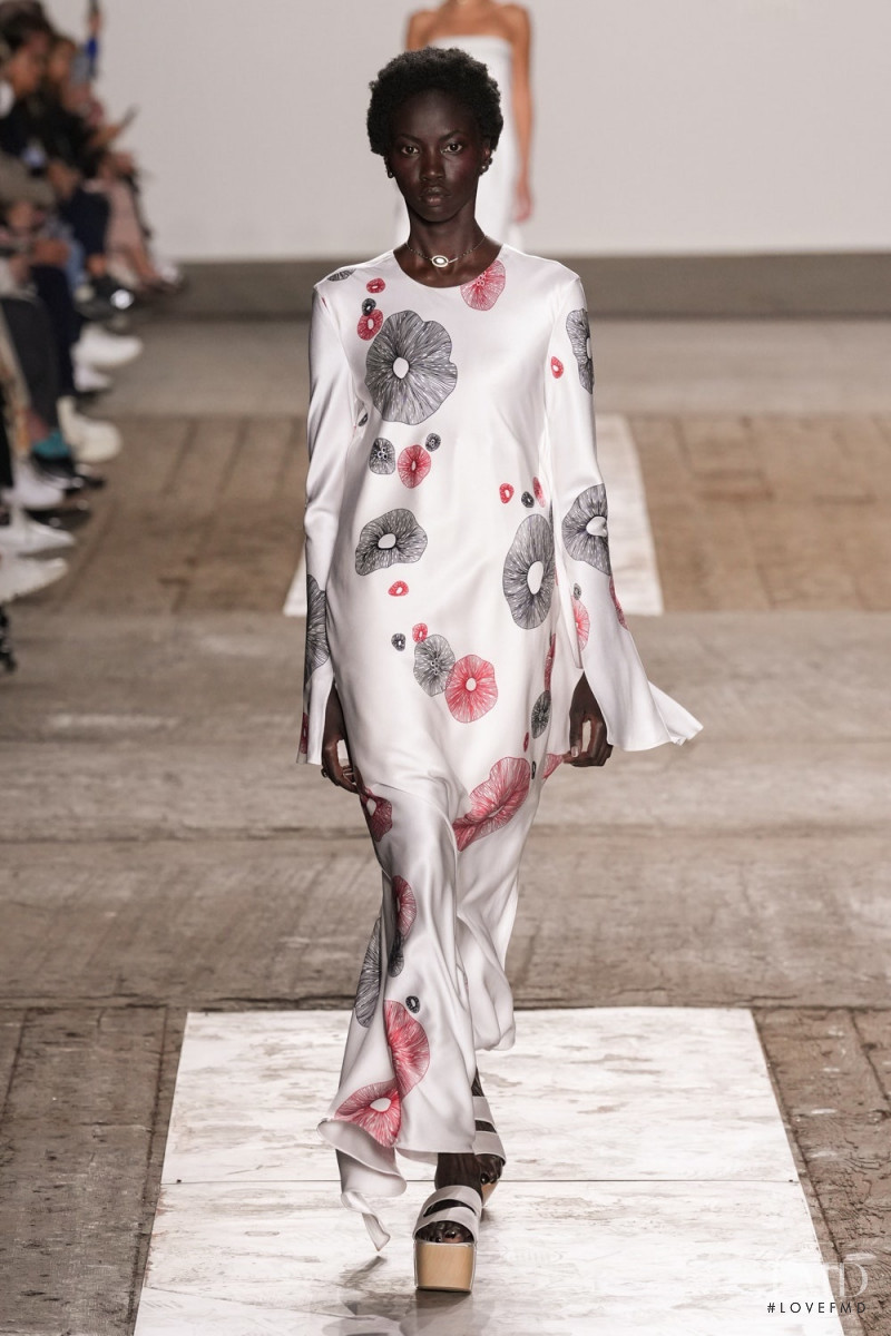 Anok Yai featured in  the Ports 1961 fashion show for Spring/Summer 2023