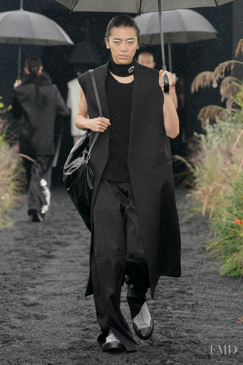 Akito Mizutani featured in  the Jil Sander fashion show for Spring/Summer 2023