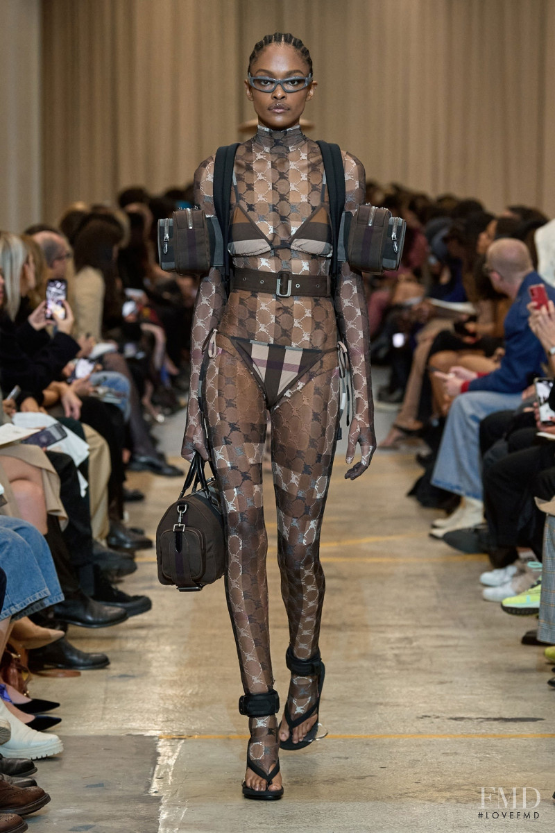 Adele Ruboneka featured in  the Burberry fashion show for Spring/Summer 2023